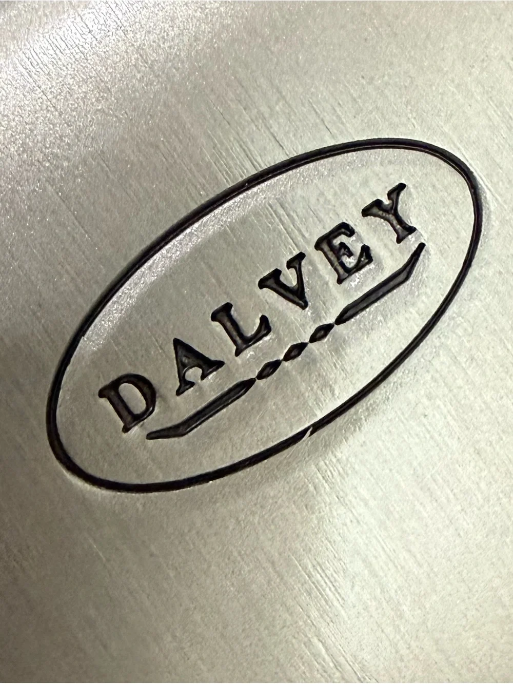 Vintage 2002 DALVEY Scotland Stainless Steel & Leather Travel Photo Frame NOS